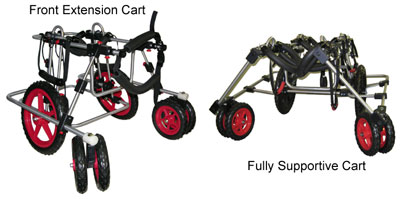 Quad dog wheelchairs